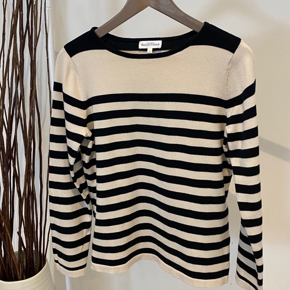 100% cotton striped sweater/top - Picture 1 of 5
